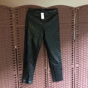 Banana Republic Black Leather Pants